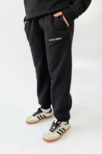 Studio Leisure essential black embroidered relaxed jogger